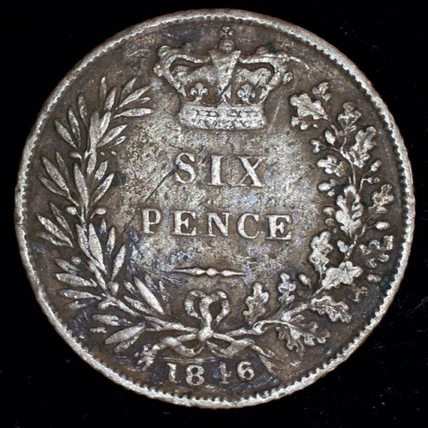 Victoria. Sixpence. 1846