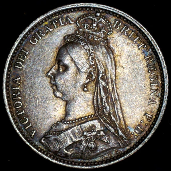 Victoria. Sixpence. 1887. Wreath reverse. A selection.