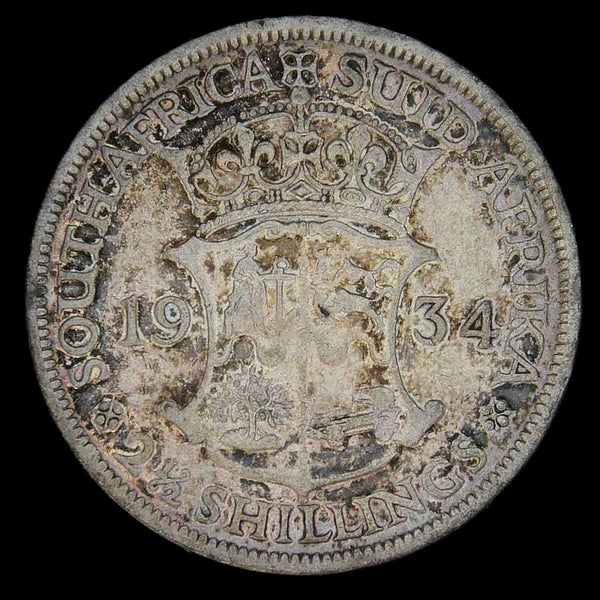 South Africa. 2 1/2 Shillings. 1934.