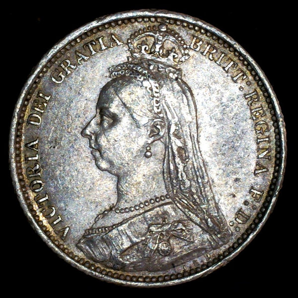 Victoria. Sixpence. 1887. Wreath reverse. A selection.
