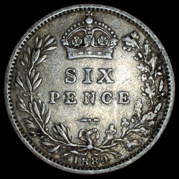 Victoria. Sixpence. 1887. Wreath reverse. A selection.
