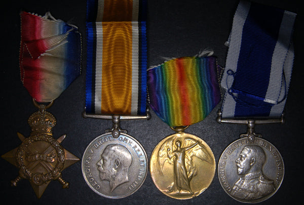 WW1 & 2. Group of 6. Grills. R.N. Died in active service.
