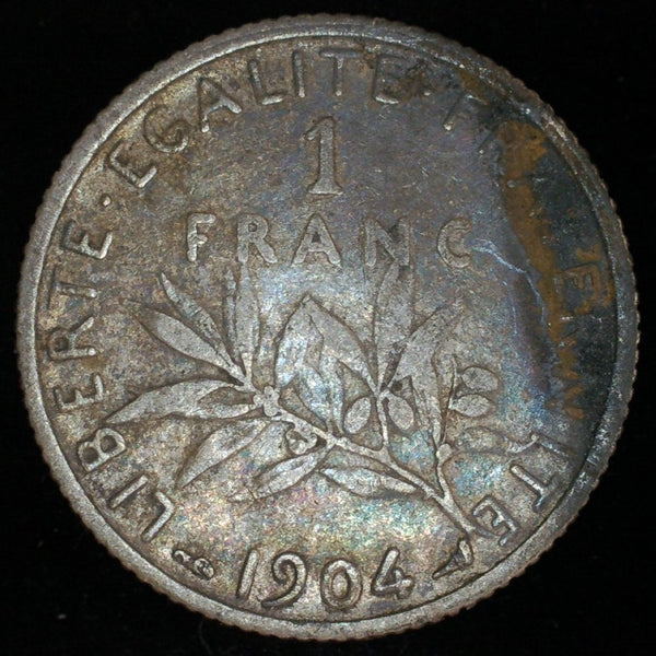 France. One Franc. 1904