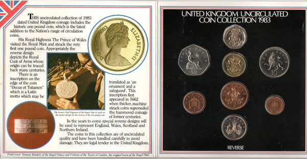 Royal Mint. Uncirculated set. 1983