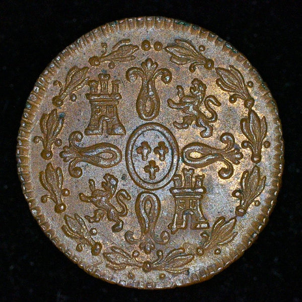 Spain. 2 Maravedis. 1824