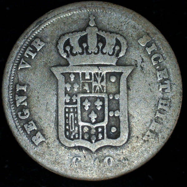 Italy. Naples. 10 Grano. 1835