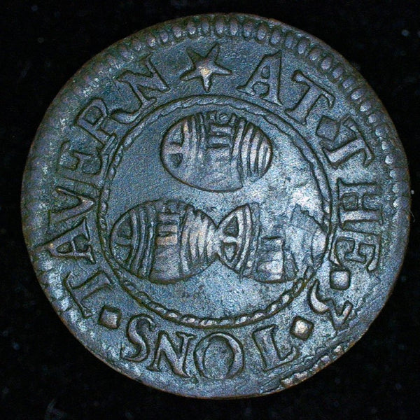 London. Farthing token. St Mary at Hill. 1651