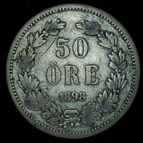 Sweden. 50 Ore. 1898