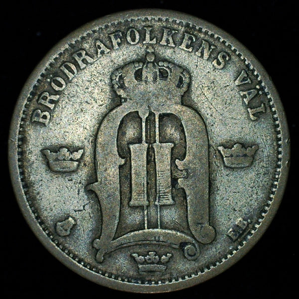 Sweden. 50 Ore. 1877