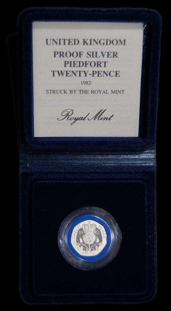 Royal Mint. Silver Proof Piedfort  Twenty Pence. 1982