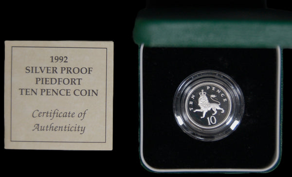 Royal Mint. Silver Piedfort Proof Ten Pence. 1992
