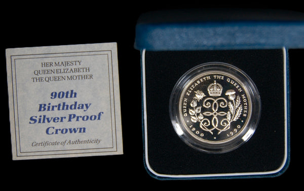 Royal Mint. Silver proof Crown. 1990
