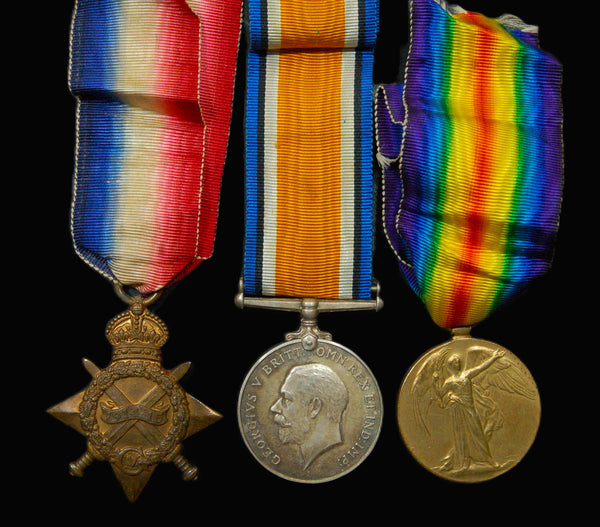 WW1. 1914-15 Star Trio with plaque, scroll and personal archive. Palmer. Royal Sussex Regiment. K.I.A.