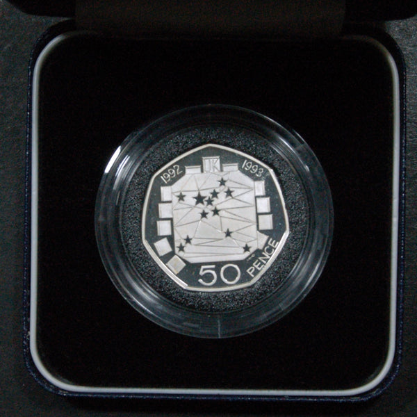 Royal Mint. 1992-93 silver proof Fifty Pence