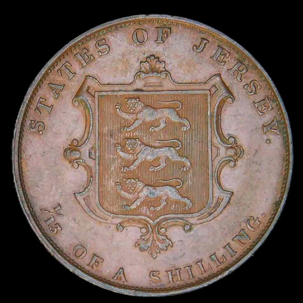 Jersey. 1/13th of a Shilling. 1851