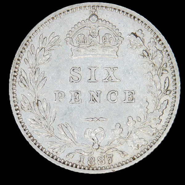 Victoria. Sixpence. 1887. Wreath reverse. A selection.