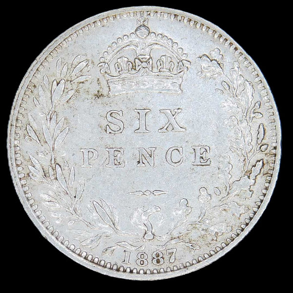 Victoria. Sixpence. 1887. Wreath reverse. A selection.