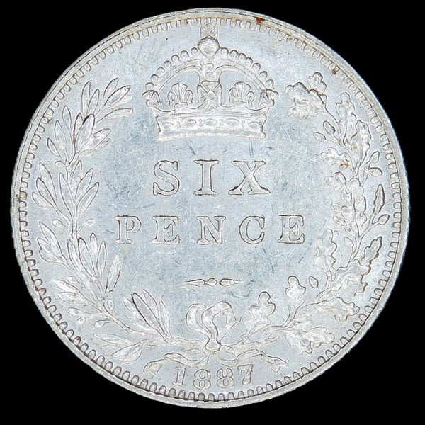 Victoria. Sixpence. 1887. Wreath reverse. A selection.