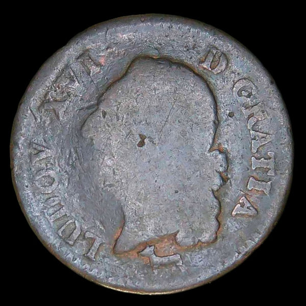 France. One Sol. 1782.