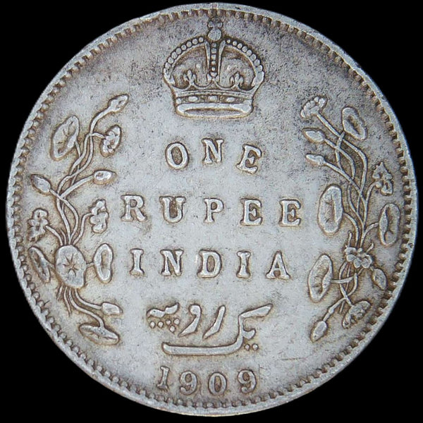 India. One Rupee. 1909
