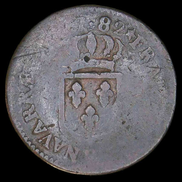 France. One Sol. 1782.