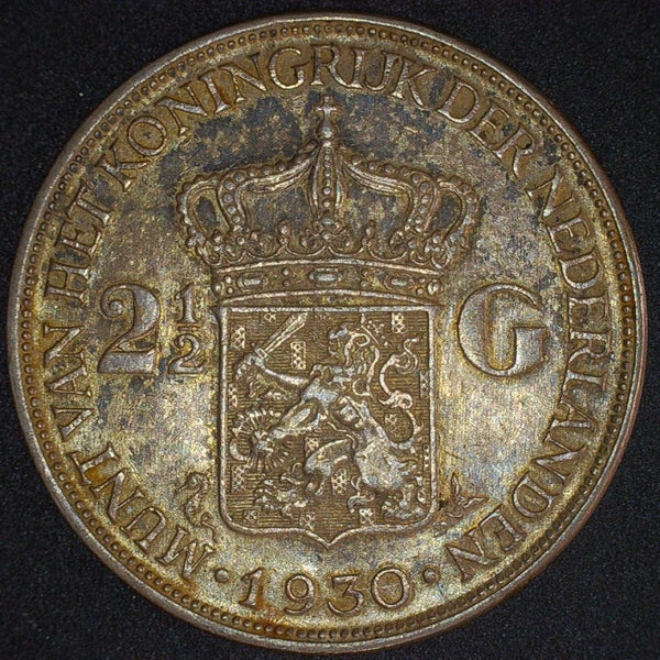 Netherlands. 2 1/2 Gulden. 1930