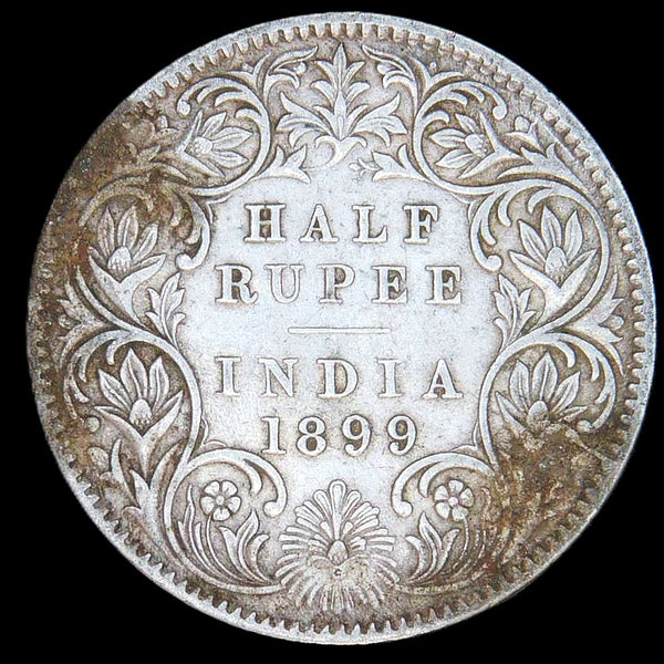 India. Half Rupee. 1899