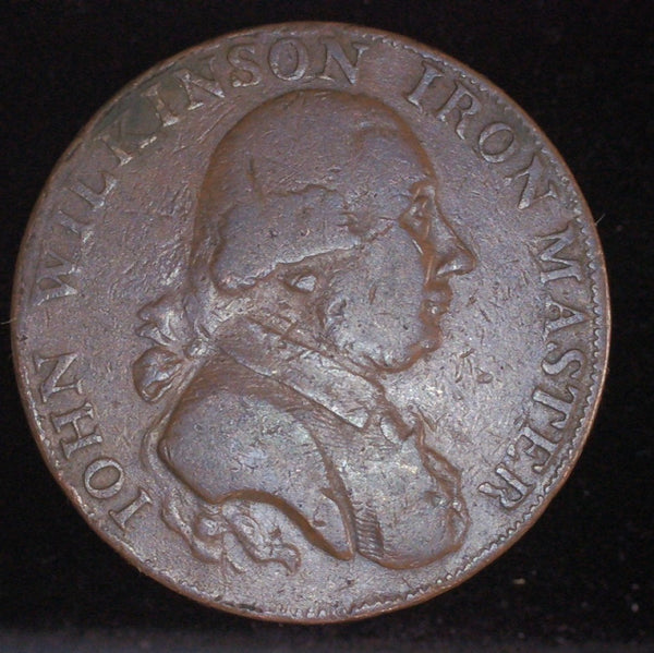 Warwickshire. John Wilkinson. Halfpenny. 1790