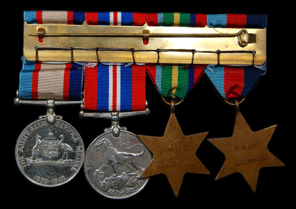 WW2. Campaign group of 4. Burke. Royal Australian Navy