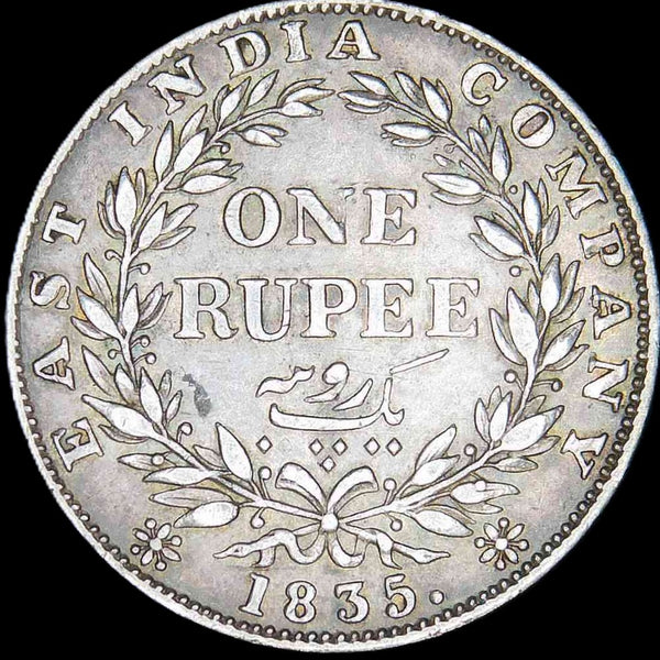 India. East India Company. One Rupee. 1835. A selection.