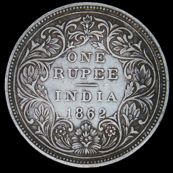 India. (British) One Rupee. 1862