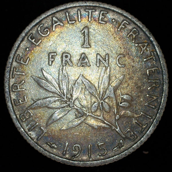 France. One Franc. 1915