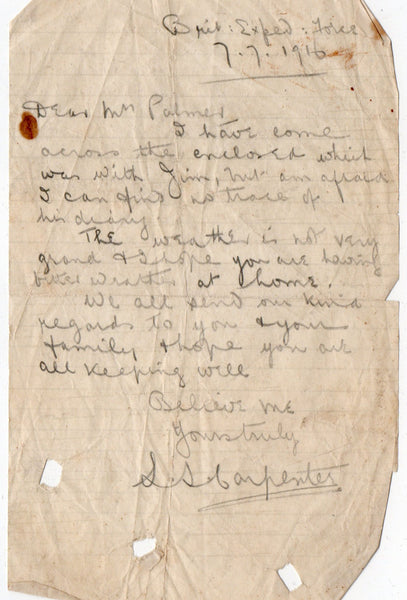 WW1. 1914-15 Star Trio with plaque, scroll and personal archive. Palmer. Royal Sussex Regiment. K.I.A.