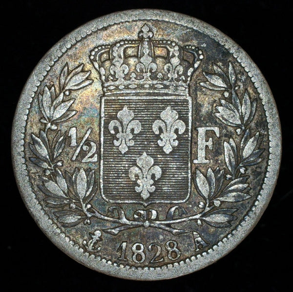 France. 1/2 Franc. 1828 A