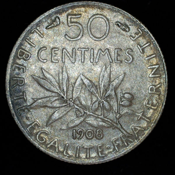 France. 50 Centimes. 1908