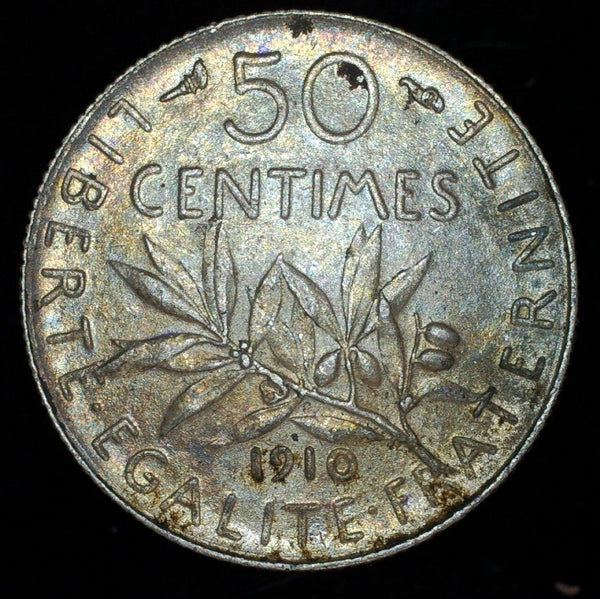 France. 50 Centimes. 1910