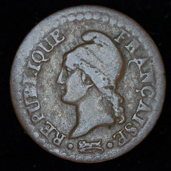 France. One Centime. 1797. Year 6