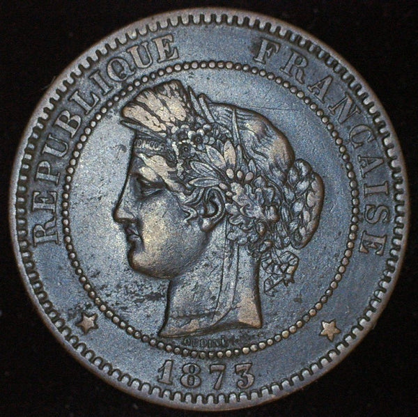 France. 10 Centimes. 1873 K