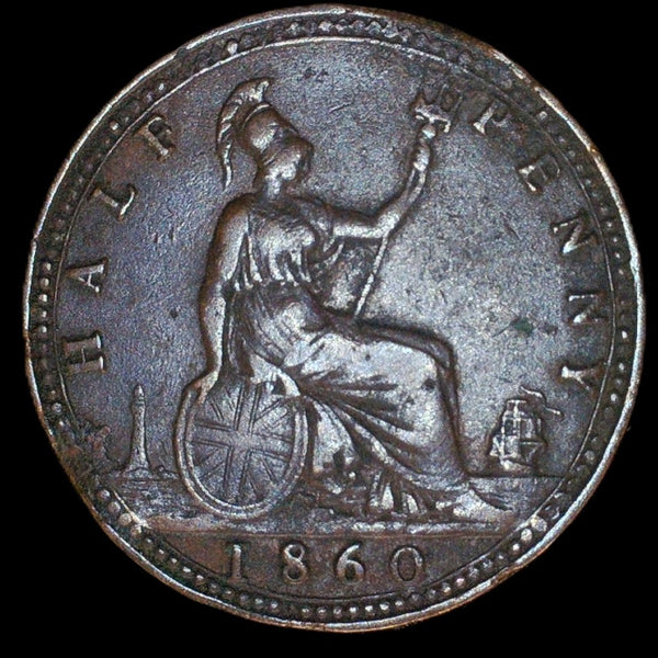 Victoria. Halfpenny. 1860