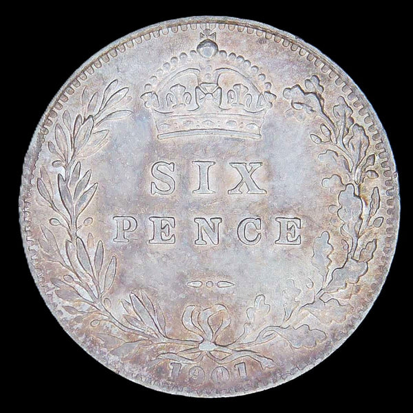 Victoria. Sixpence. 1901. A selection.