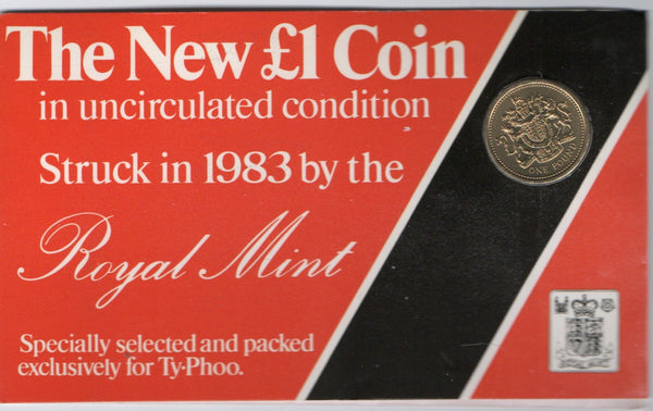 Elizabeth II. One pound. 1983. Promotional pack.