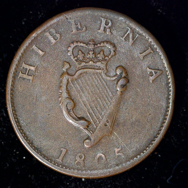 Ireland. Halfpenny. 1805