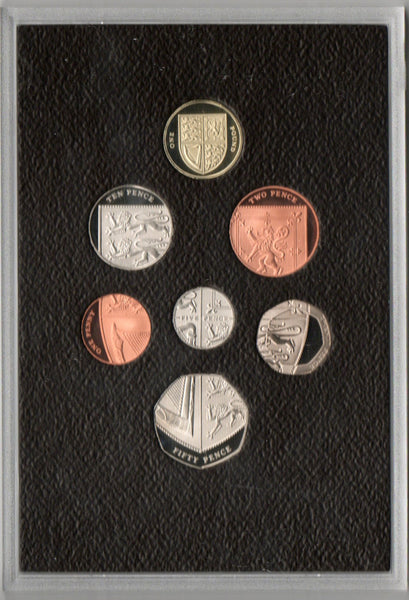 Elizabeth II. Royal Mint. 2008 Proof set. Shield of Arms