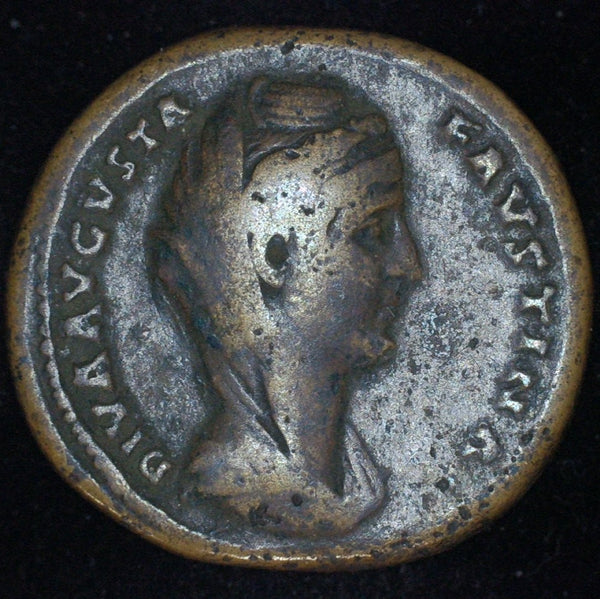 Faustina Senior. Sestertius. Pietas. Ca AD141