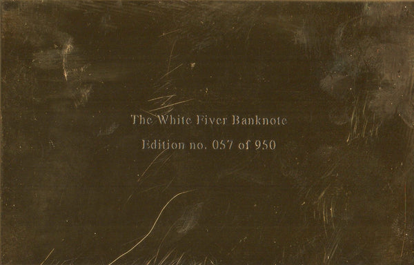 Bank of England 'White fiver' replica. Westminster mint.