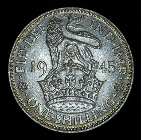 George VI. Shilling. 1945. A selection