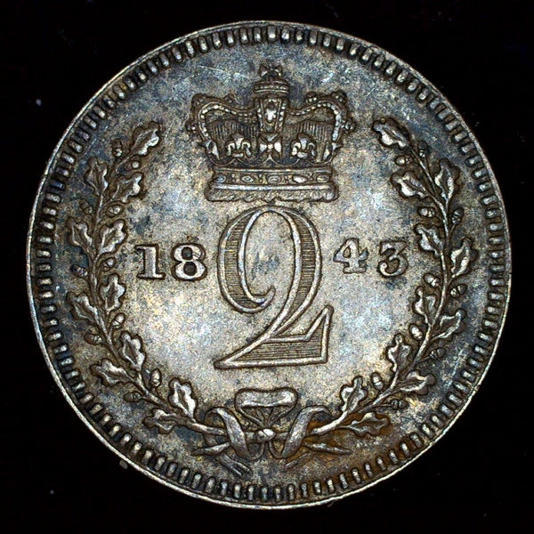 Victoria. Maundy Two Pence. 1843
