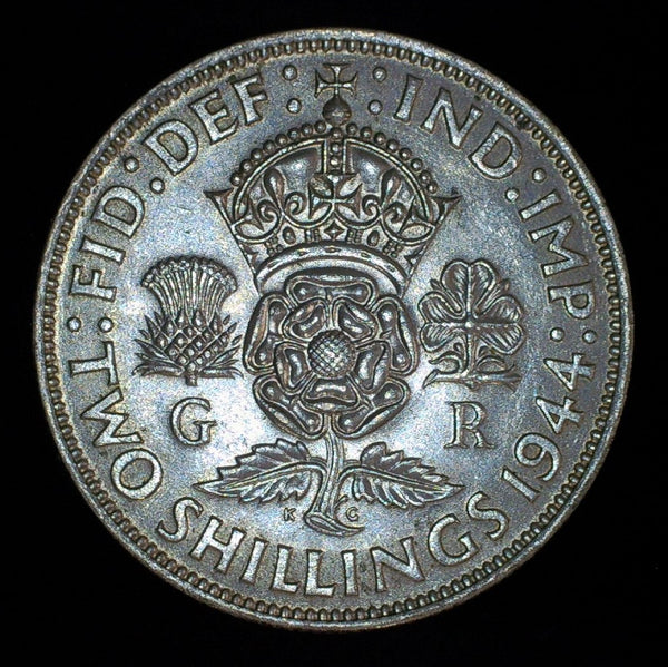 George VI. Florin. 1944. A selection