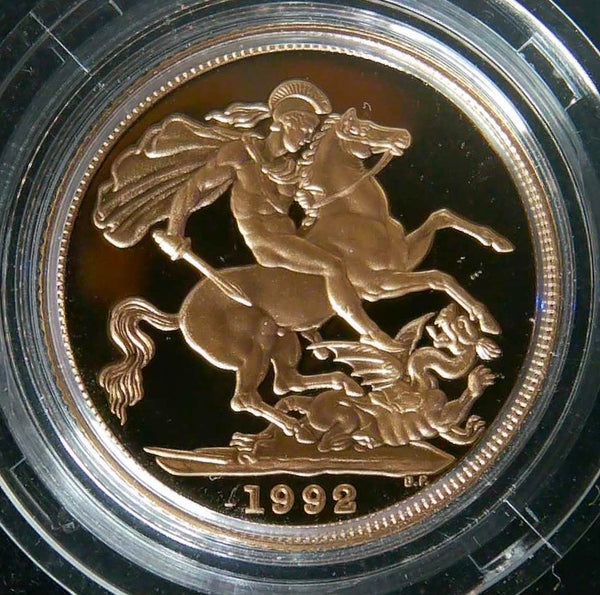 Elizabeth II. Proof Sovereign. 1992