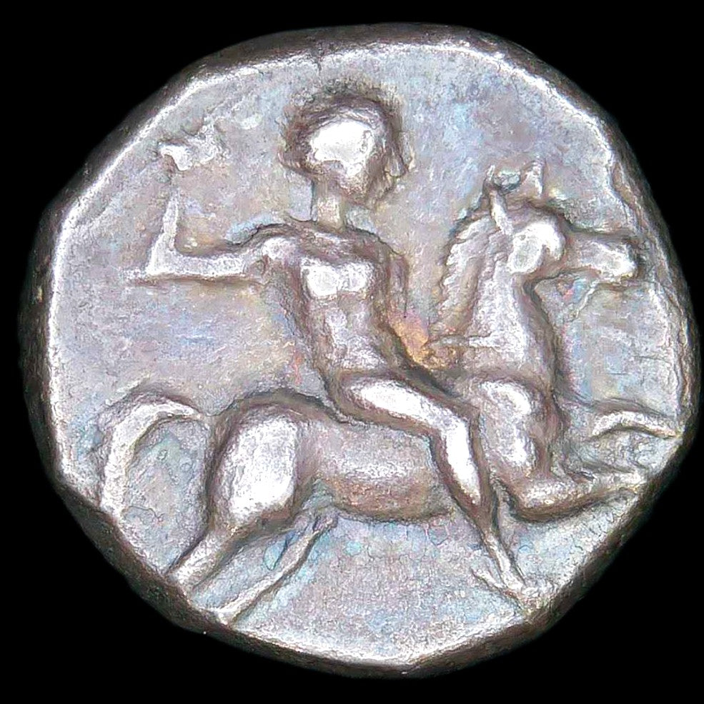 Greece. Calabria, Tarentum, AR Nomos, Hippodanos, magistrate, c. 272-240 BC